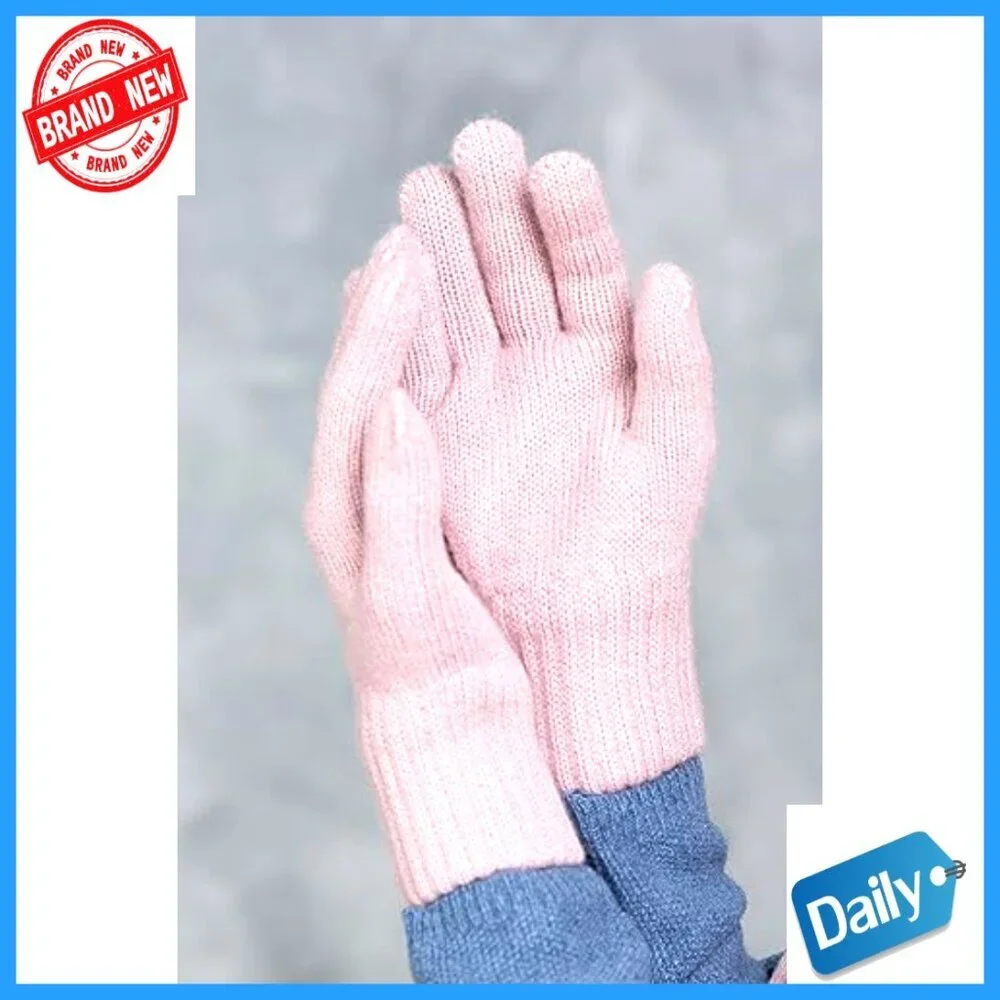 Wool Toddler Mittens Ages 1-8, Double-Layer Warm Winter Gloves